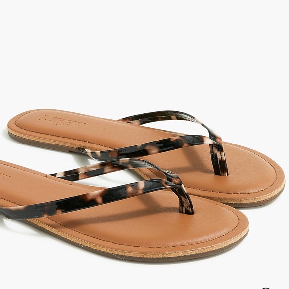 J. Crew Factory Shoes - NWOT J Crew Factory Easy Summer Sandals Tortoise Shell Flip Flops 8